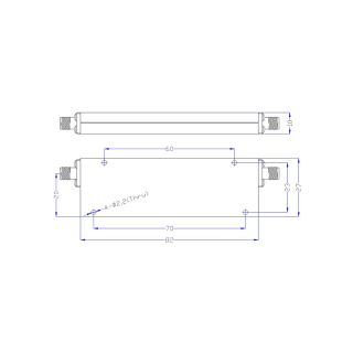 HS-Low Pass Filter With SMAF(Passband DC-1G,Rejection 70dB @1.3-4.2G)_Web2
